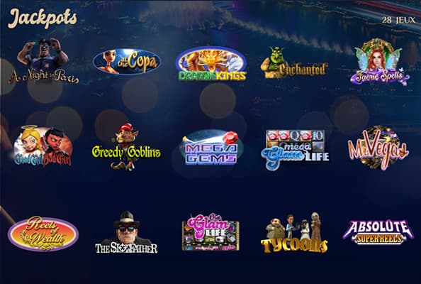 vegas plus casino jackpots screenshot